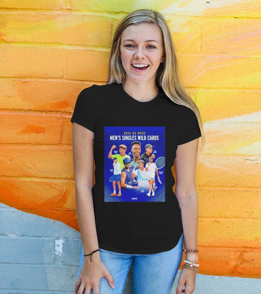 2026 US Open Men's Singles Wild Cards Michael Zheng Gael Monfils Jack Sock Martin Damm Alex Michelsen Ben Shelton Alexei Popyrin Dominic Stricker T-Shirt