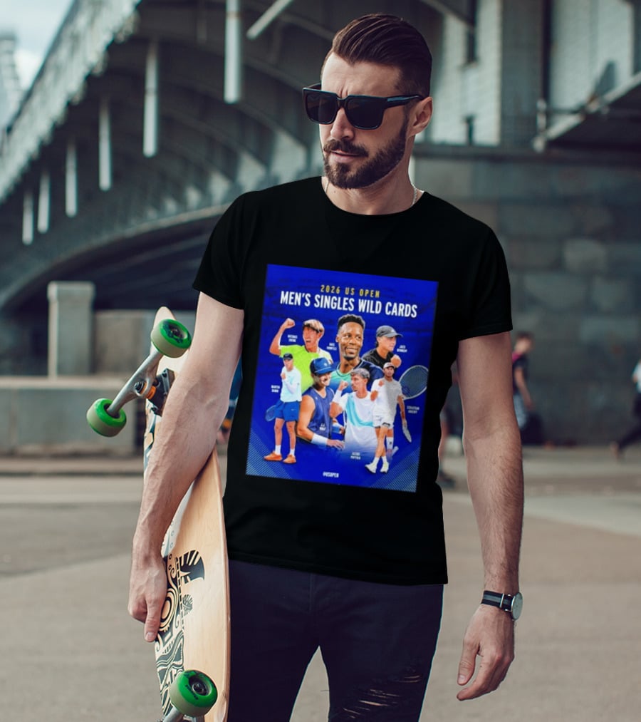 2026 US Open Men's Singles Wild Cards Michael Zheng Gael Monfils Jack Sock Martin Damm Alex Michelsen Ben Shelton Alexei Popyrin Dominic Stricker T-Shirt