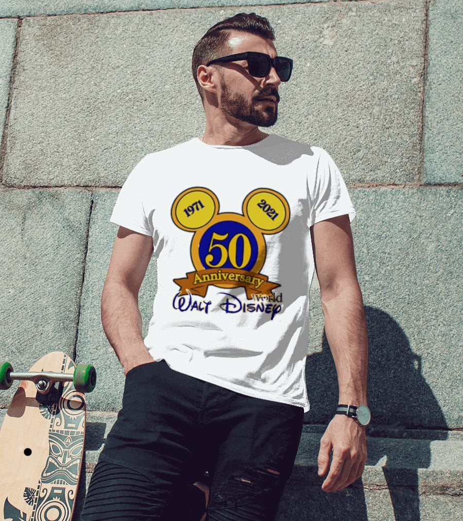 1971 2021 50th Anniversary Walt Disney World Mickey Ears Celebration T-Shirt