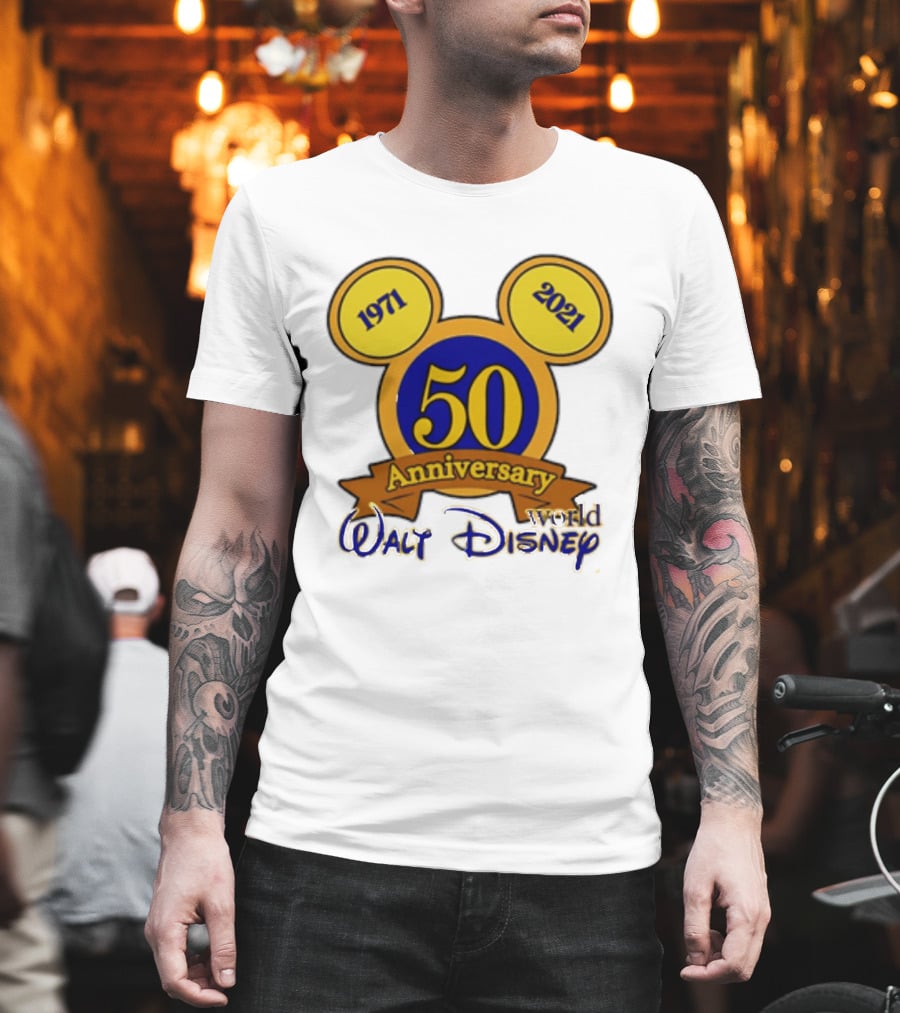 1971 2021 50th Anniversary Walt Disney World Mickey Ears Celebration T-Shirt