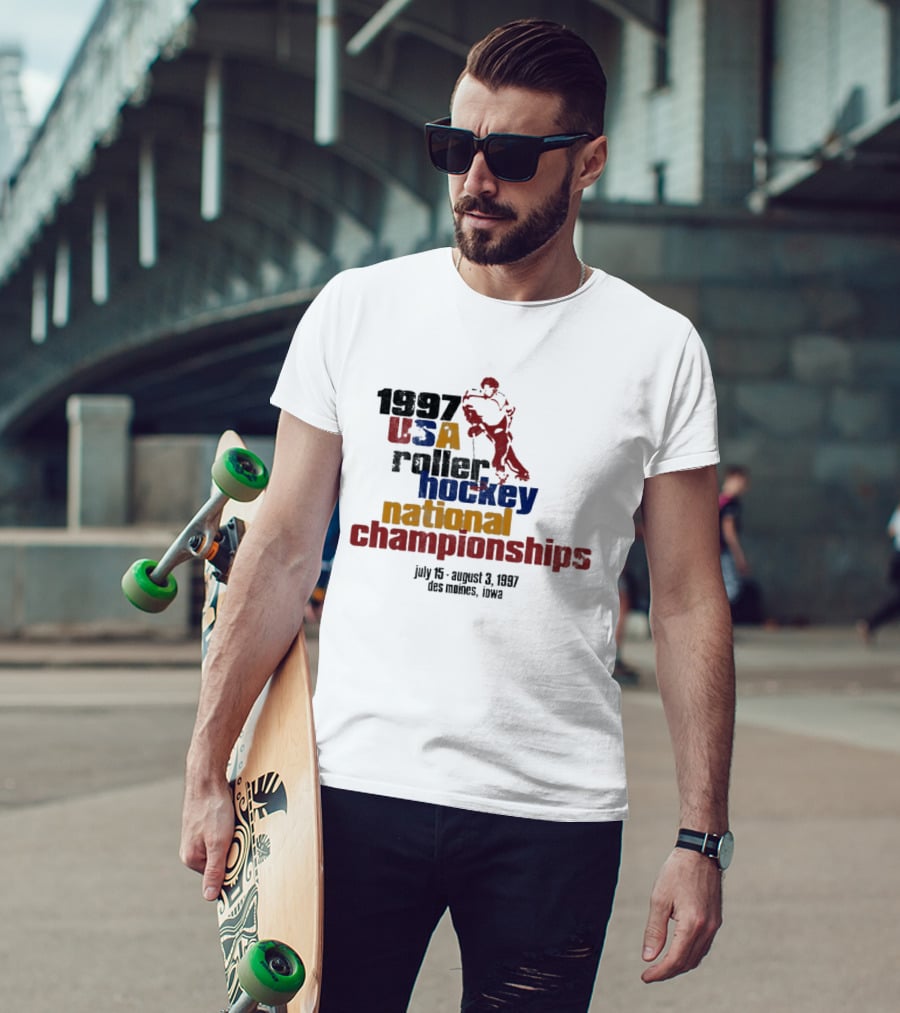 1997 USA Roller Hockey National Championships July 15 August 3 Des Moines Iowa T-Shirt