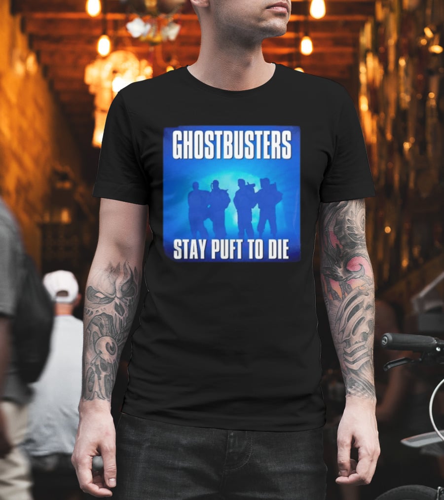 Ghostbusters Stay Puft To Die Marshmallow Man Classic Movie T-Shirt
