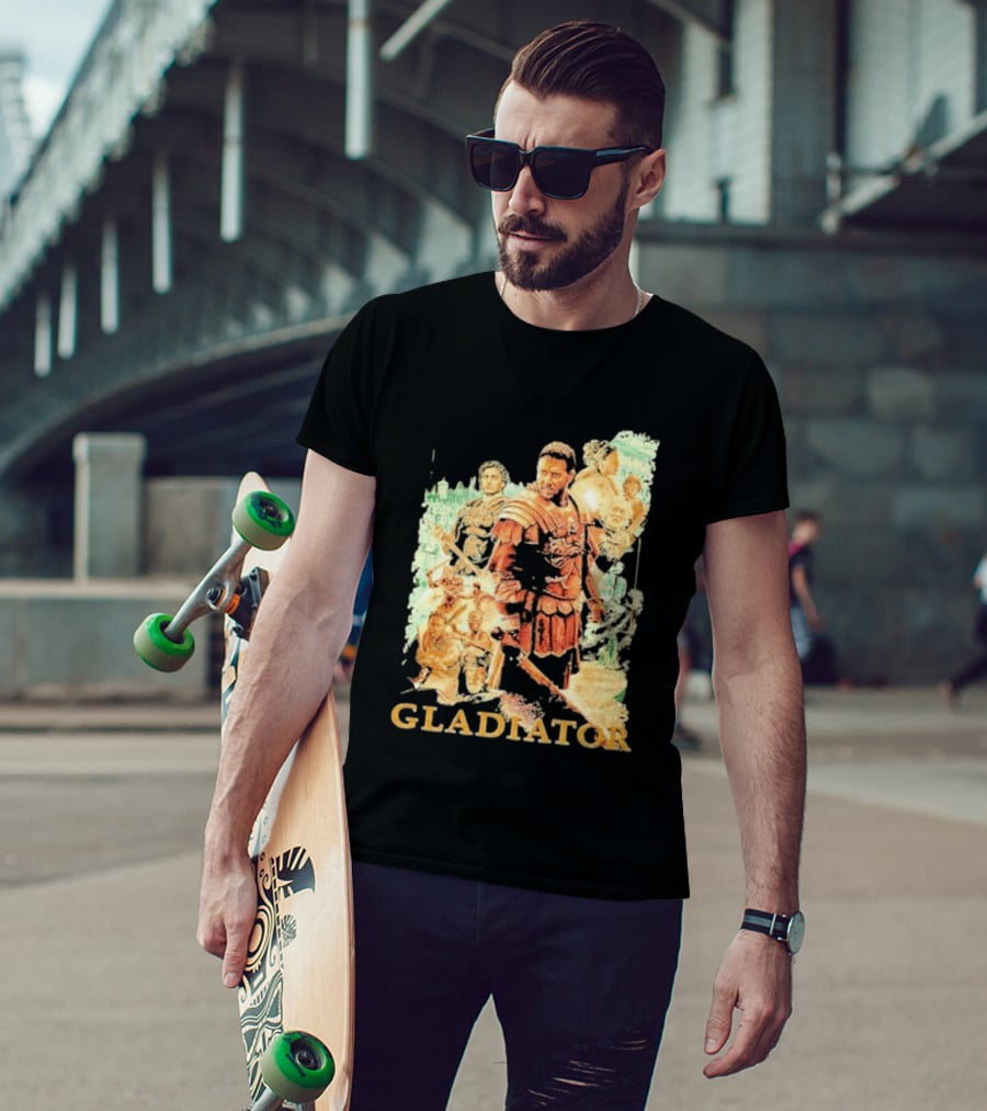Gladiator Maximus Collage Russell Crowe Roman Warrior Epic T-Shirt