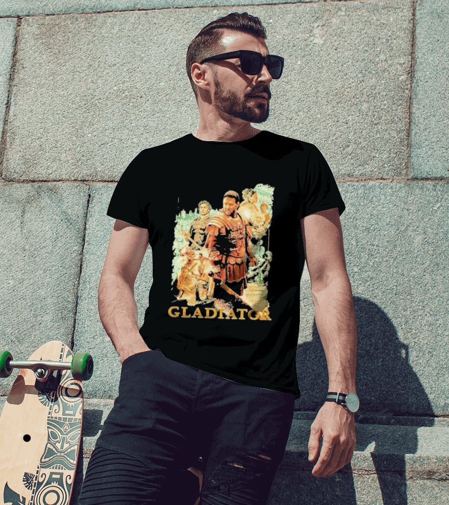 Gladiator Maximus Collage Russell Crowe Roman Warrior Epic T-Shirt