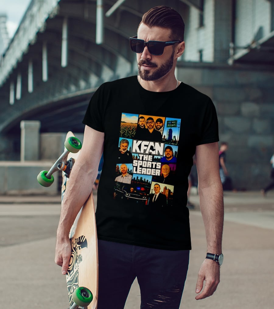 KFAN The Sports Leader Radio Personalities Illustrated T-Shirt