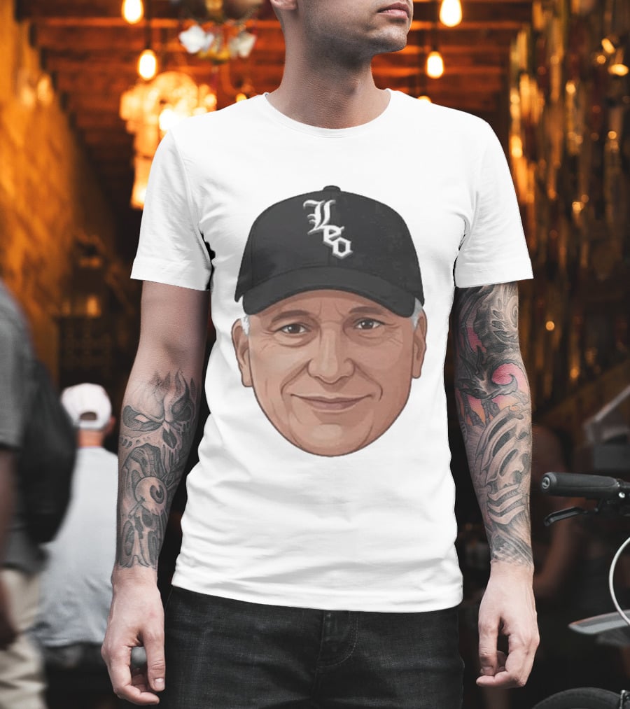 Pope Leo Face Cap Chicago White Sox T-Shirt