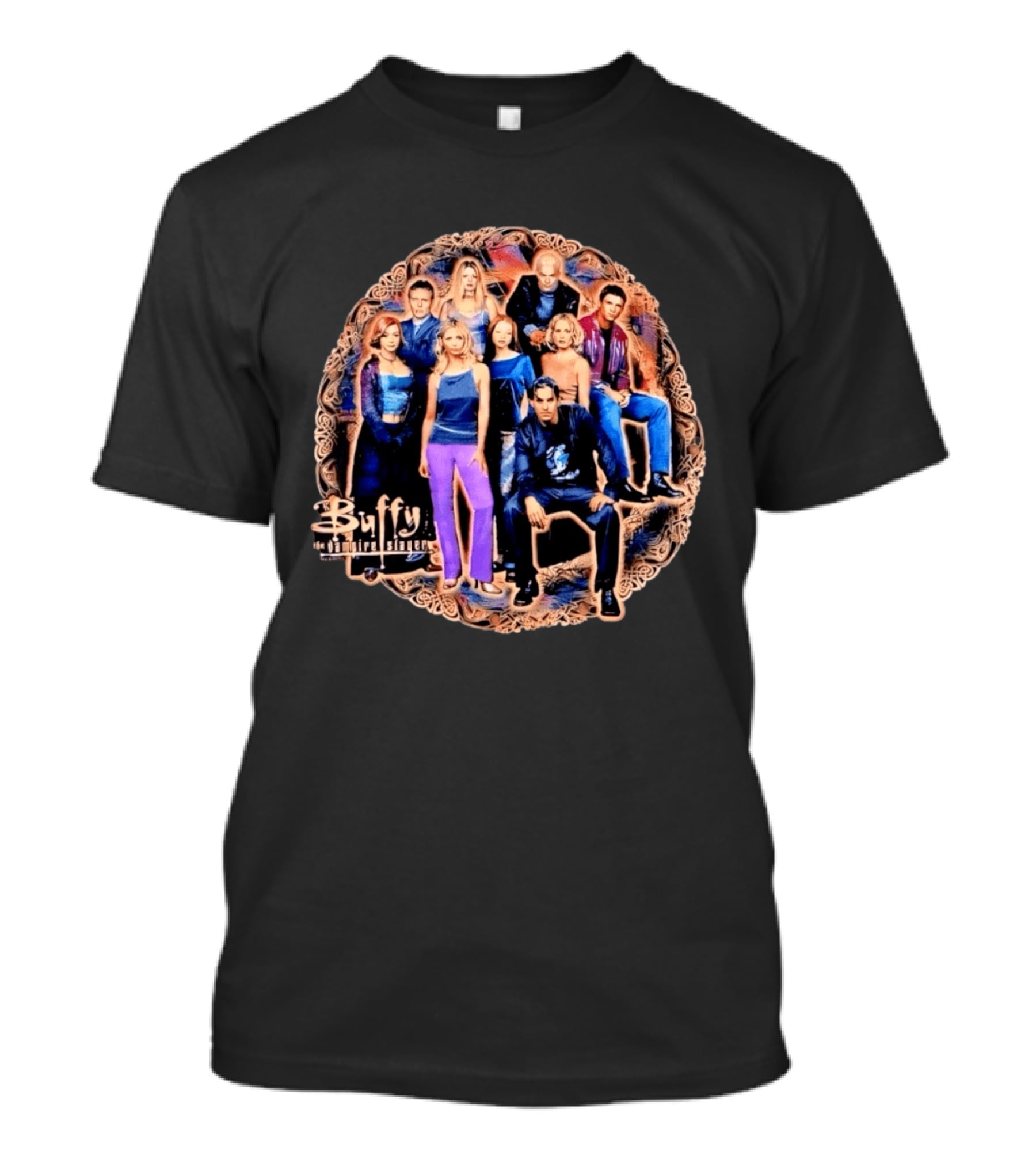 Buffy The Vampire Slayer Cast Angel Ensemble T-Shirt