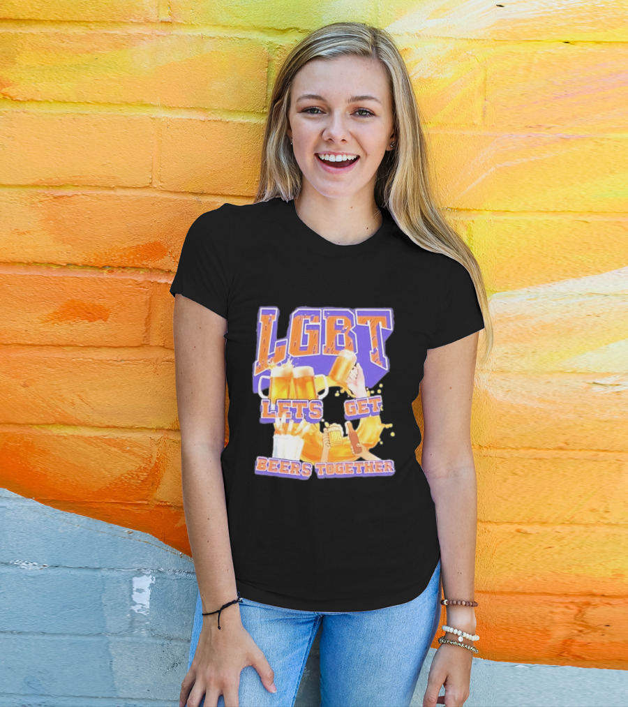LGBT Lets Get Beers Together With Beer S And Cheers T-Shirt
