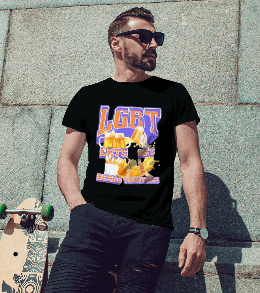 LGBT Lets Get Beers Together With Beer S And Cheers T-Shirt