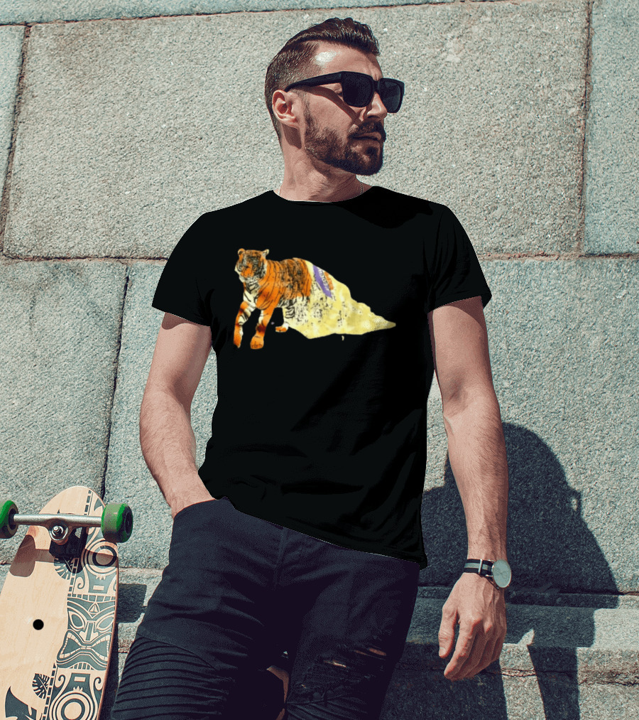 FedEx Tiger Wrapped In Distressed Envelope Packaging Vintage Aesthetic T-Shirt