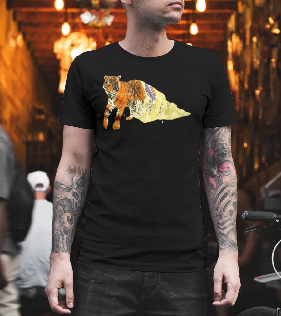 FedEx Tiger Wrapped In Distressed Envelope Packaging Vintage Aesthetic T-Shirt