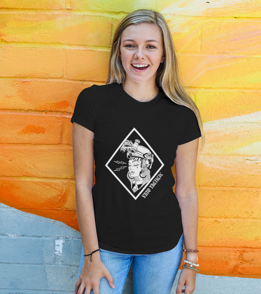 Vaio Tactical Woman Night Vision Goggles Emblem With Lightning Bolt T-Shirt