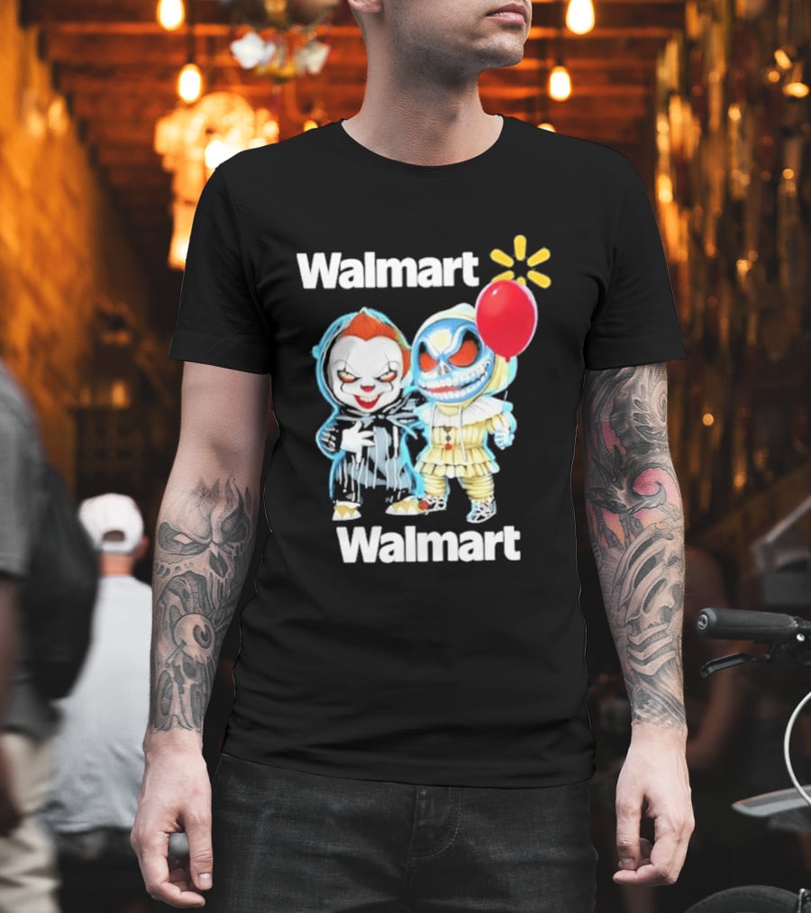 Walmart Pennywise Jack Skellington Halloween 2026 Red Balloon T-Shirt