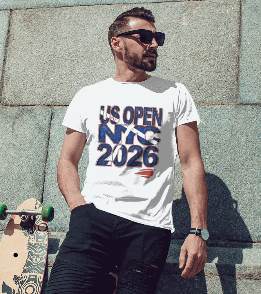 US Open NYC 2026 Tennis New York City Distressed T-Shirt