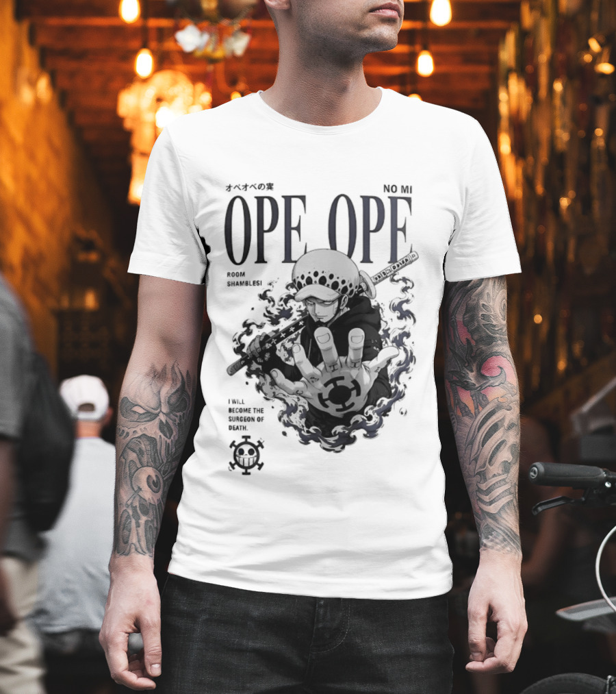 Ope Ope No Mi Trafalgar Law Surgeon Of Death One Piece T-Shirt