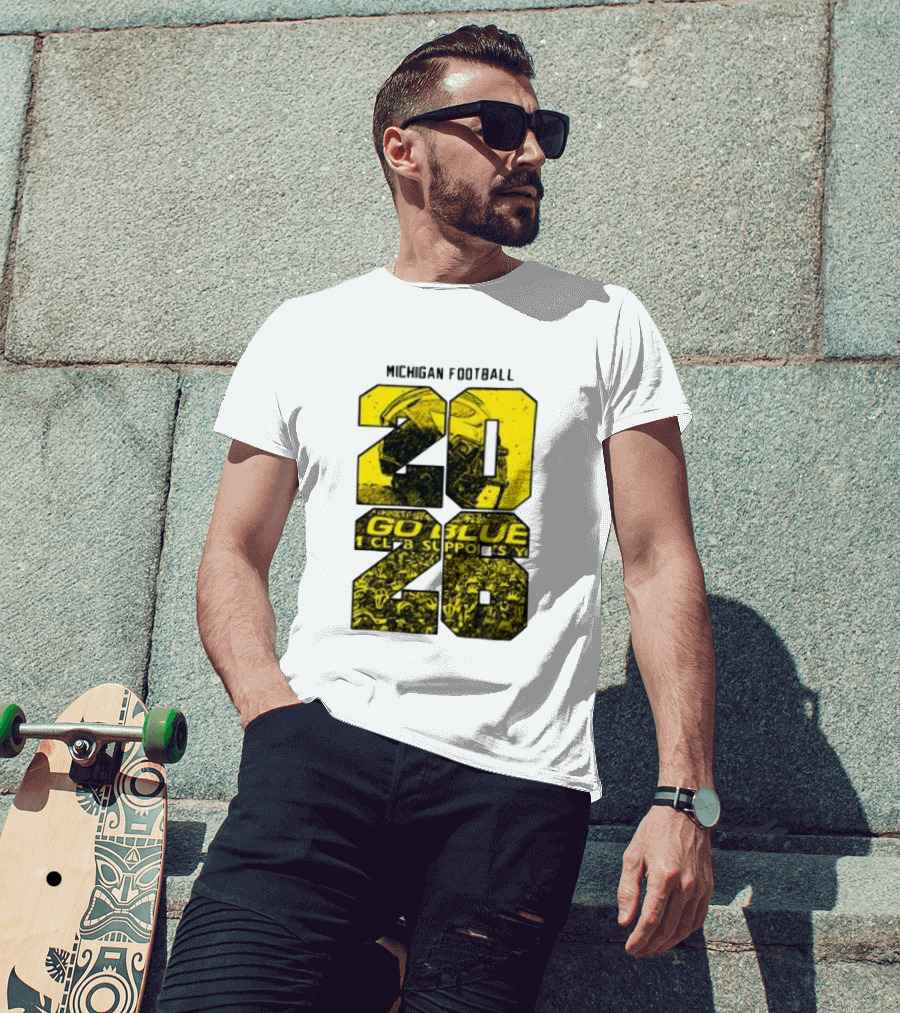Michigan Football 2026 Go Blue Support T-Shirt