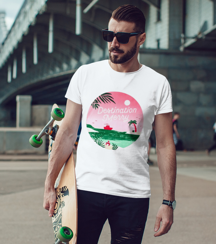 Hallmark Christmas Cruise 2026 Destination Merry White Tropical Getaway T-Shirt