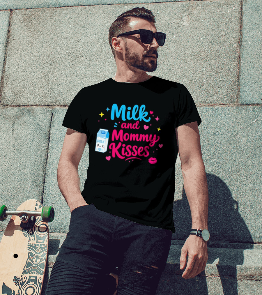 Milk And Mommy Kisses Baby Nursing Motherhood Comfort T-Shirt