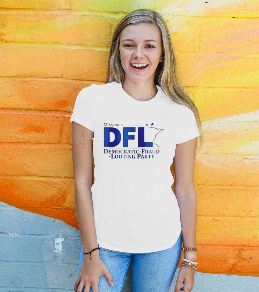 Minnesota DFL Democratic Fraud Looting Party Map Star T-Shirt