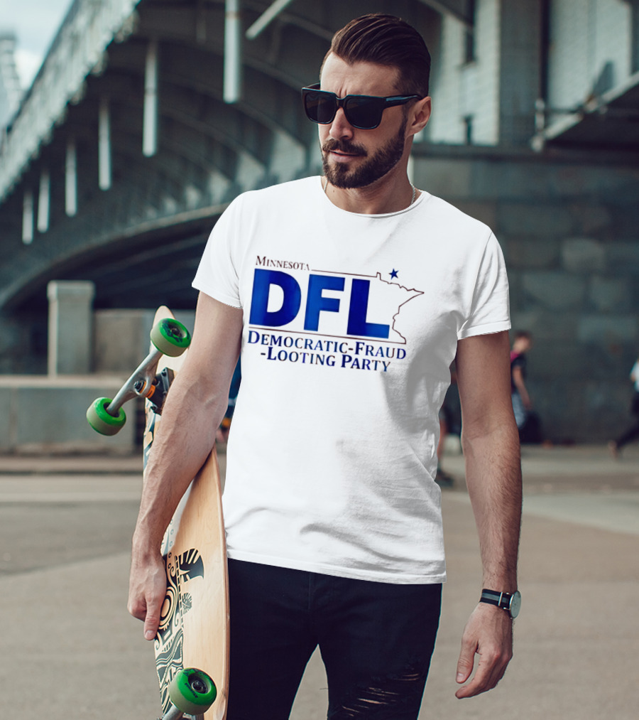 Minnesota DFL Democratic Fraud Looting Party Map Star T-Shirt