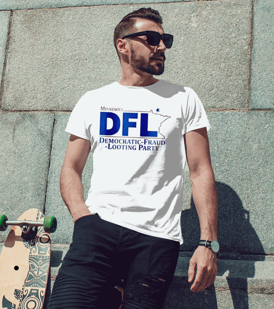 Minnesota DFL Democratic Fraud Looting Party Map Star T-Shirt