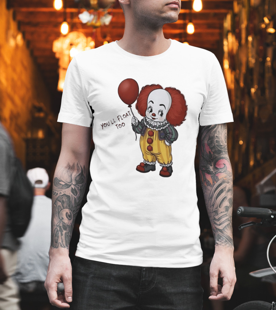 Pennywise Clown You'll Float Too Red Balloon T-Shirt