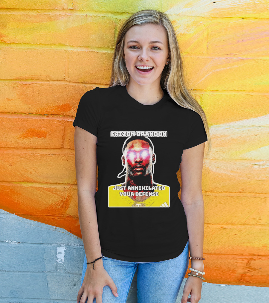 Faizon Brandon Just Annihilated Your Defense Glowing Eyes Football Player T-Shirt