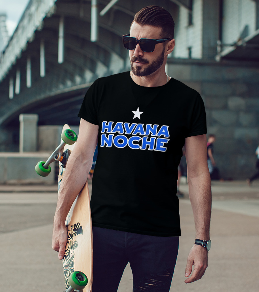 Havana Noche Star Decoration Cuba Night Travel T-Shirt