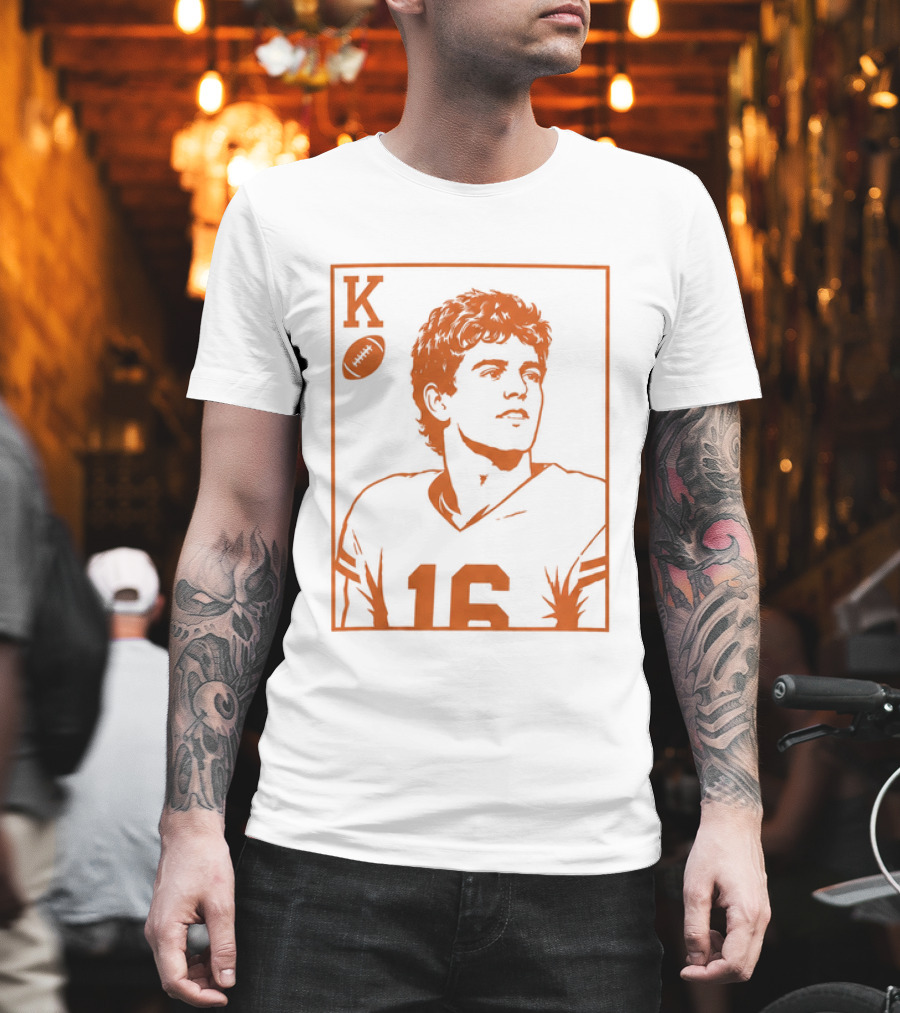 Arch Manning KO Football Card 16 T-Shirt
