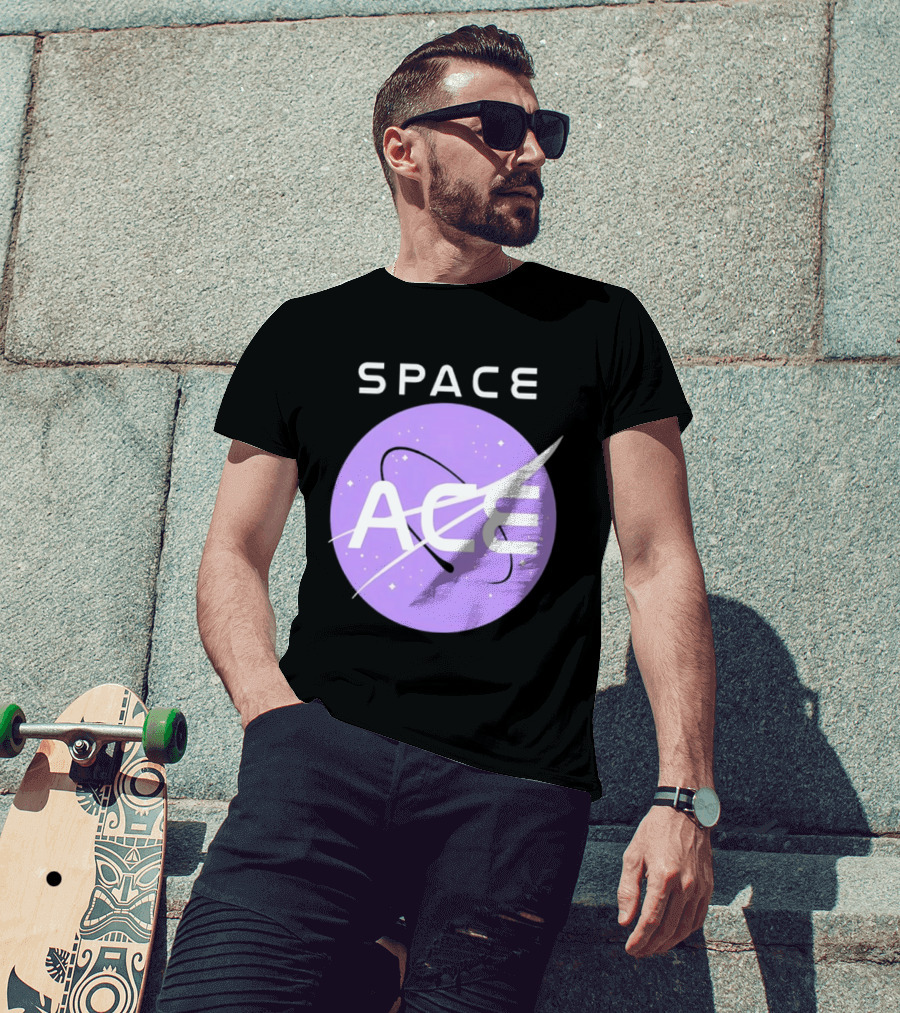 Space Ace NASA Astronomy Galaxy Iconic Insignia T-Shirt