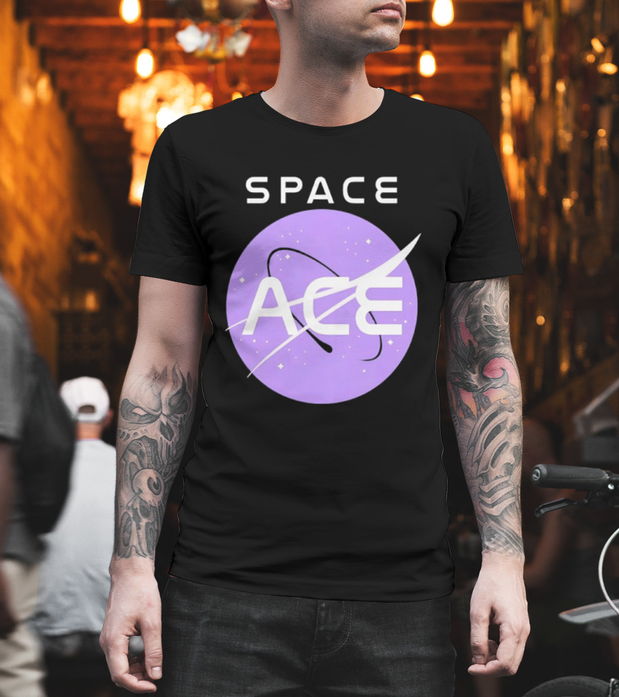 Space Ace NASA Astronomy Galaxy Iconic Insignia T-Shirt