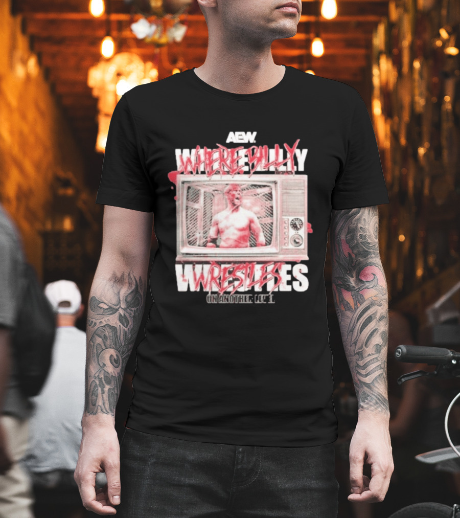 AEW Where Billy Wrestles TV Cage Match T-Shirt