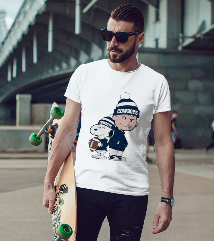 Snoopy Charlie Cowboys Football Fan T-Shirt