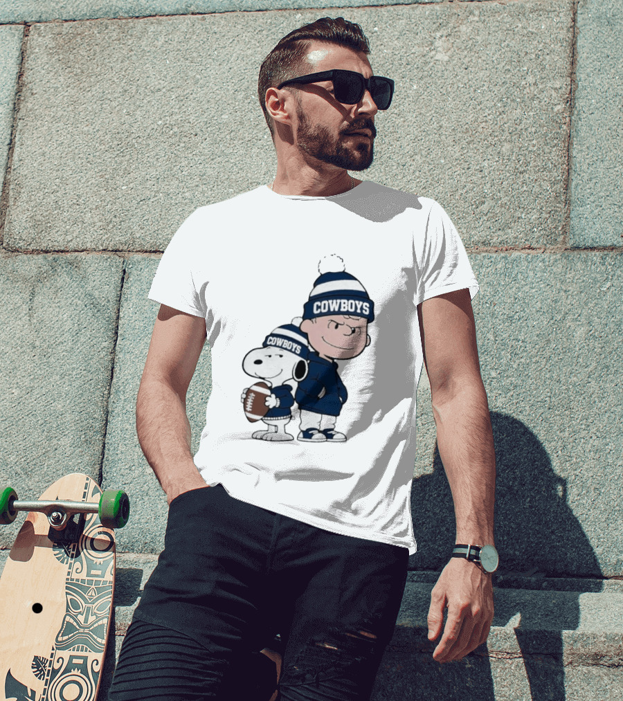 Snoopy Charlie Cowboys Football Fan T-Shirt