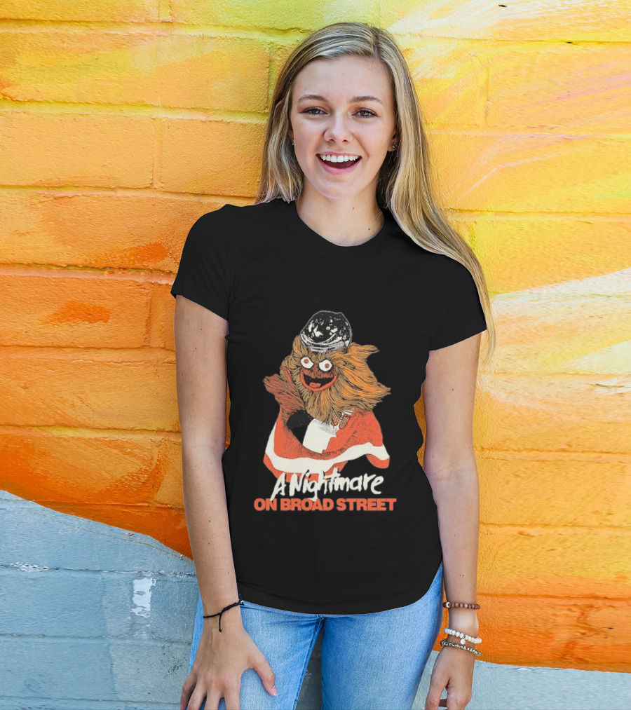 Philadelphia Flyers Gritty A Nightmare On Broad Street T-Shirt