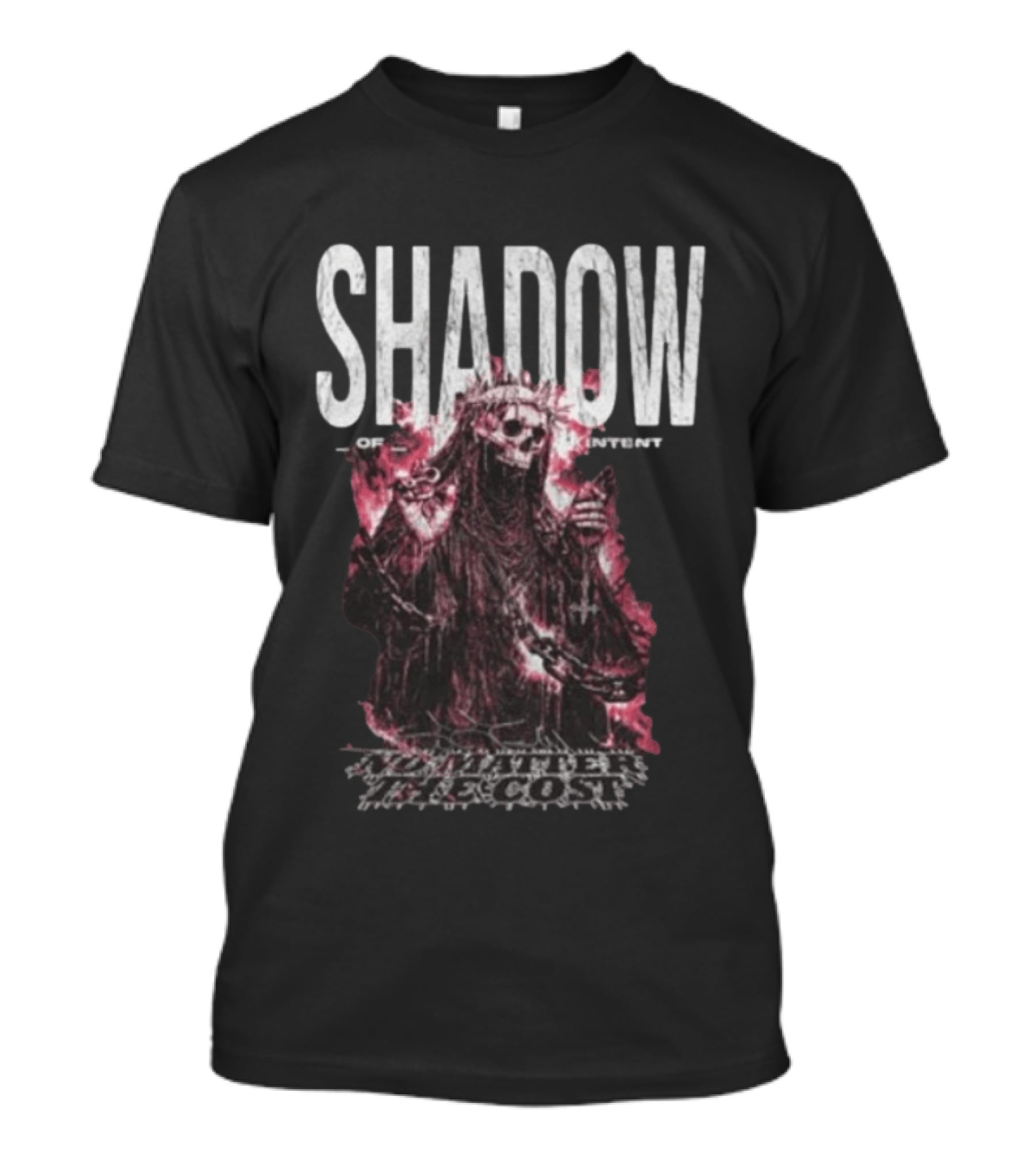 Shadow Of Intent No Matter The Cost Cloaked Skeleton T-Shirt