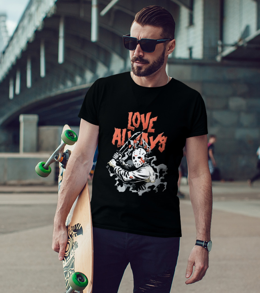 Love Always Jason Voorhees Bloody Machete T-Shirt