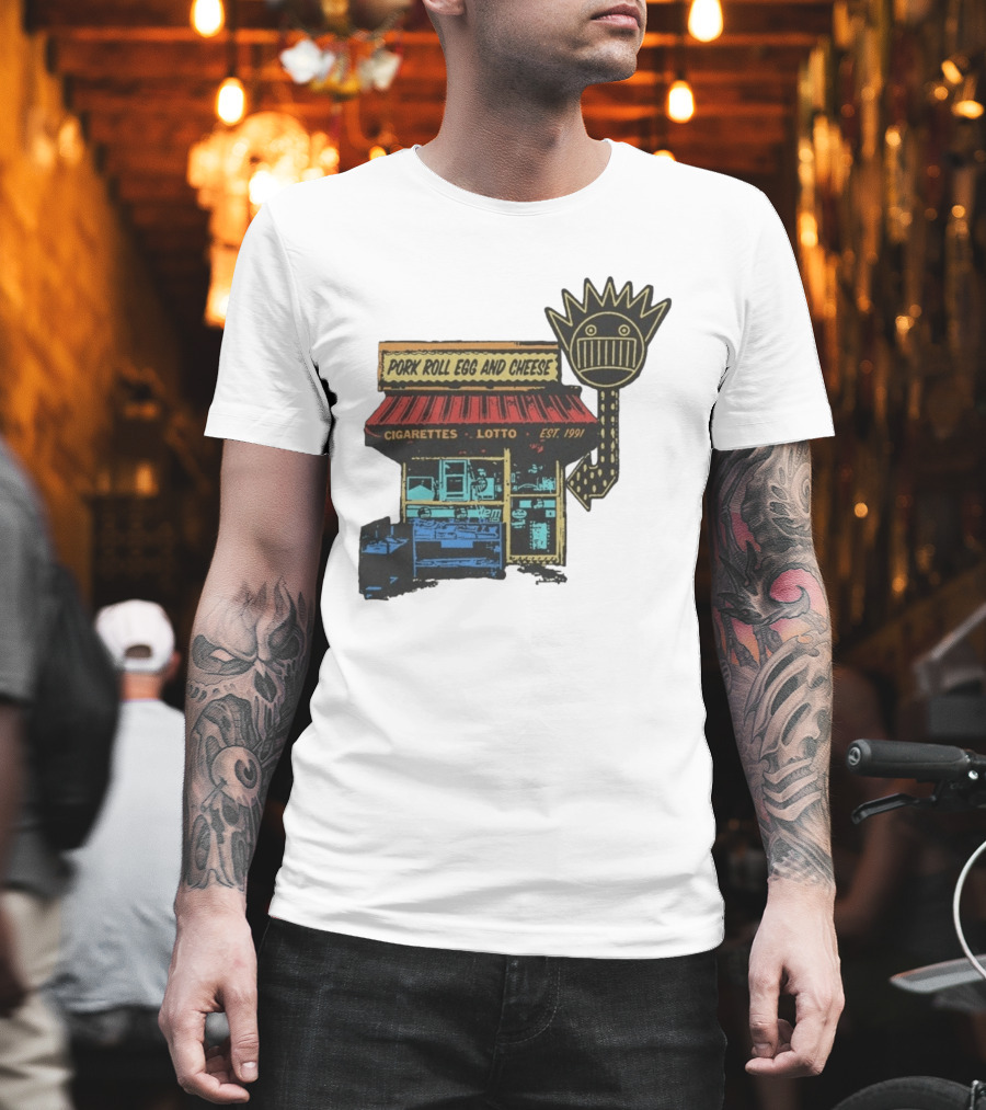 Ween Pork Roll Egg And Cheese Cigarettes Lotto 1991 Storefront T-Shirt