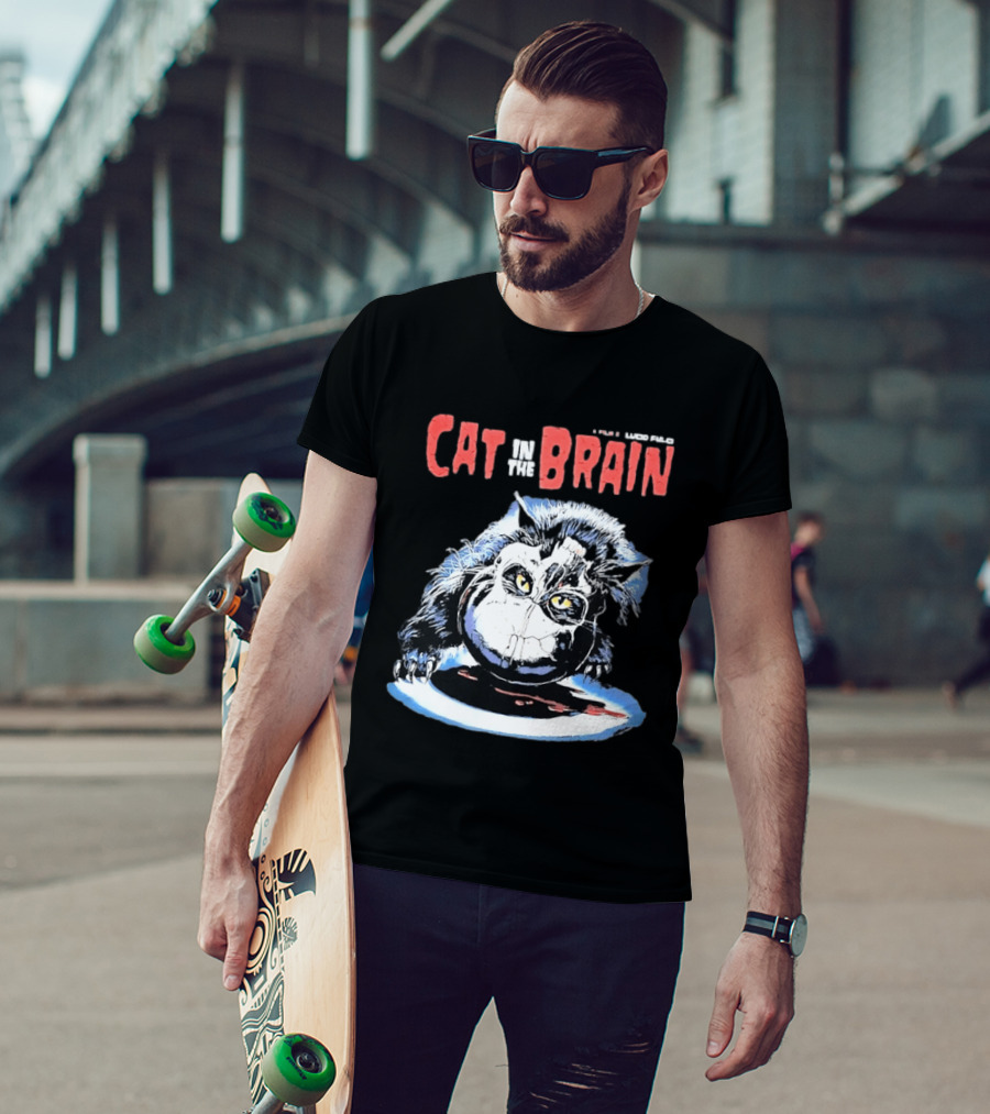 Lucio Fulci Cat In The Brain Horror Movie Graphic Novelty T-Shirt