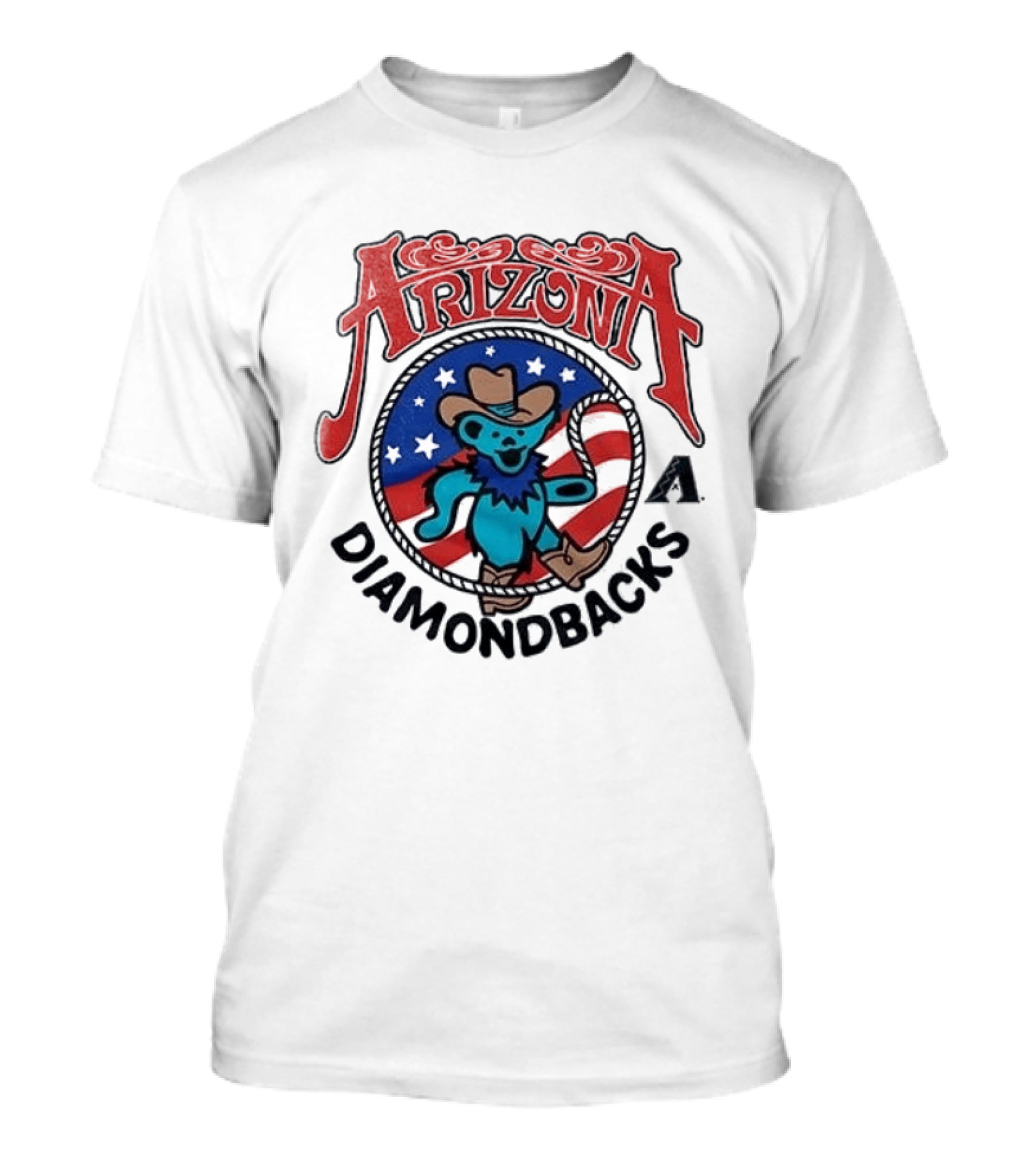 Arizona Diamondbacks Grateful Dead Americana Cowboy Bear T-Shirt