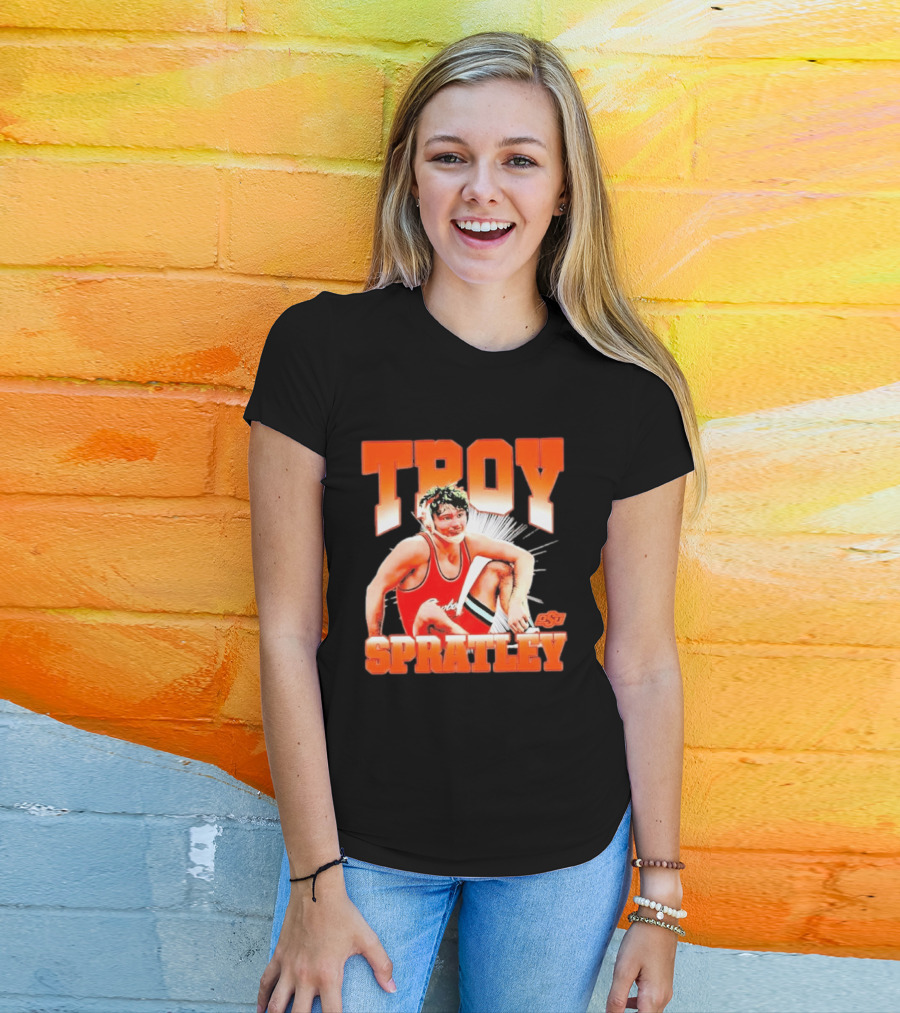 Troy Spratley OSU Oklahoma State Wrestling Player T-Shirt