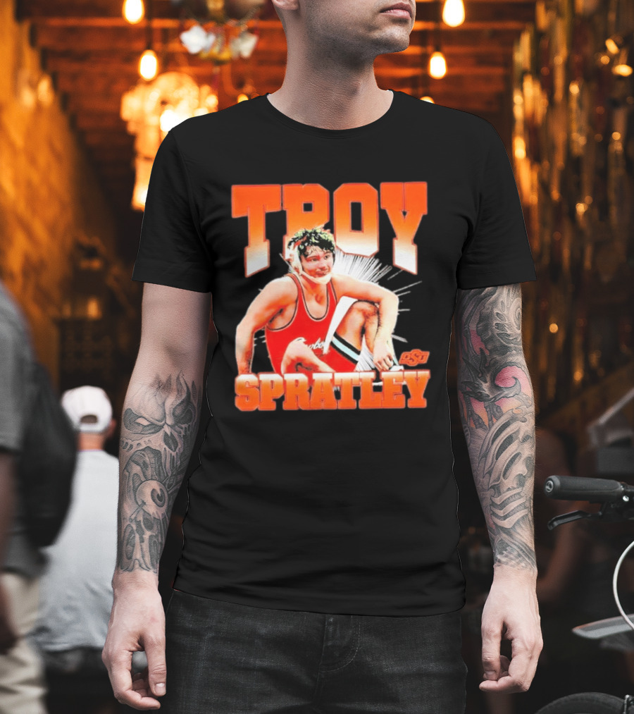 Troy Spratley OSU Oklahoma State Wrestling Player T-Shirt
