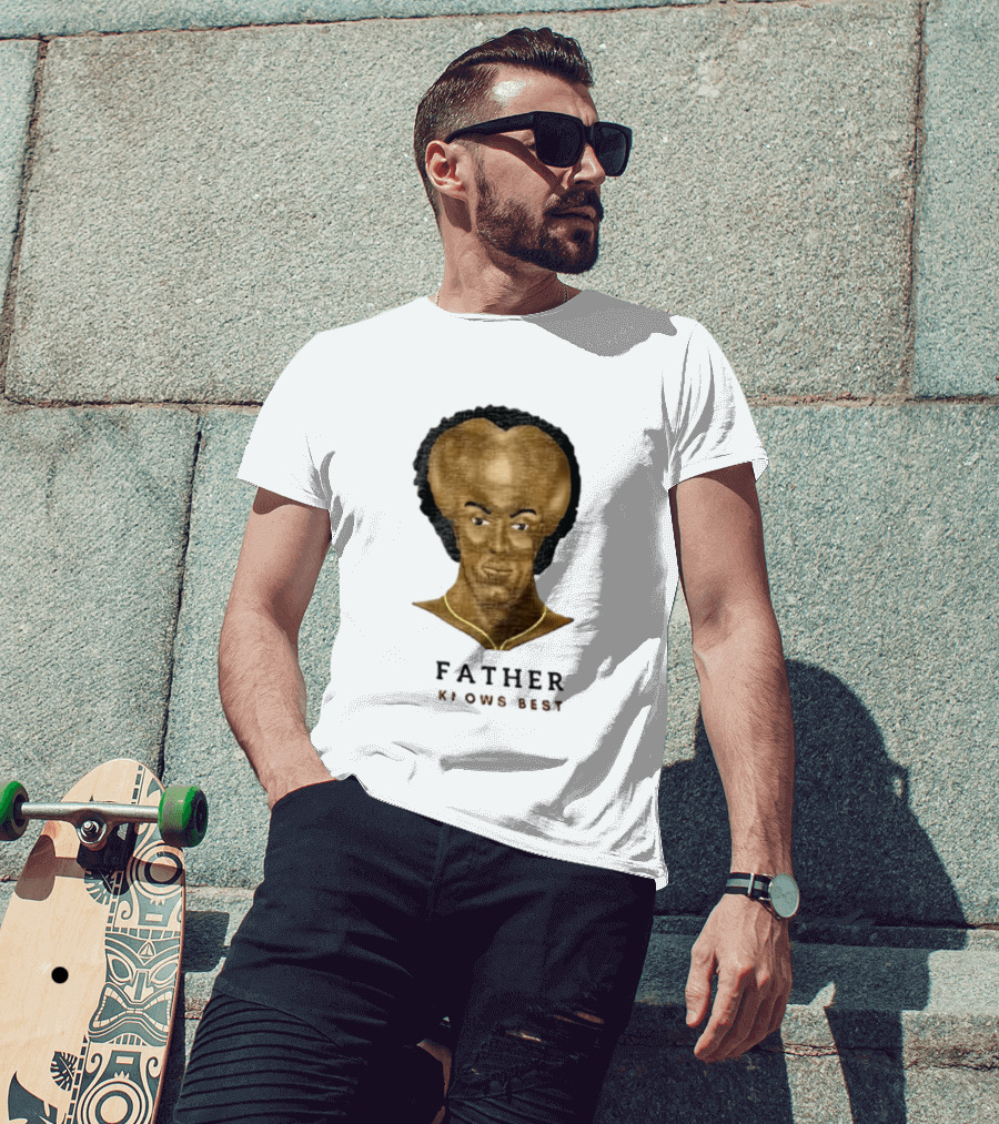 Father Knows Best Yakub Large Heart Shaped Brain T-Shirt