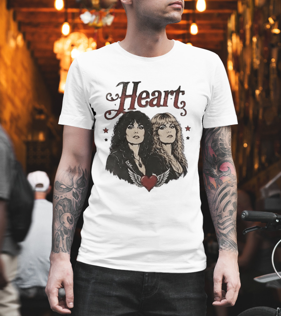 Heart Band Sing Loud Love Wild With Iconic Duo T-Shirt