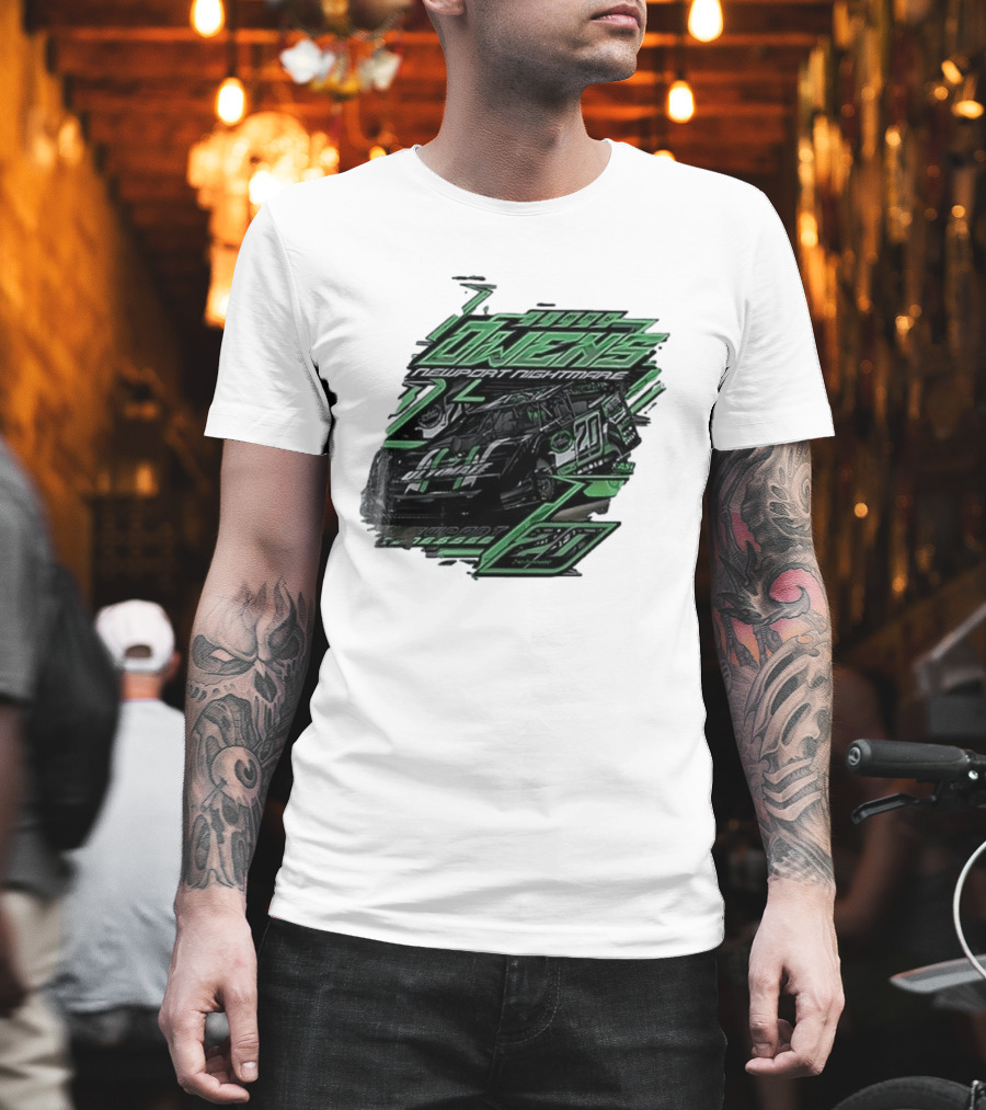 Jimmy Owens Newport Nightmare 20 Car Racing Ultimate 64 Dirt Track 2023 T-Shirt