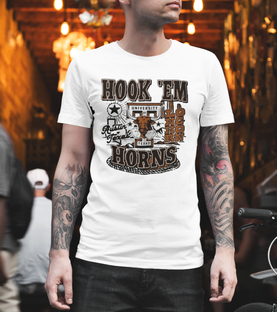 Hook 'Em Horns University Of Texas Austin Longhorns Texas T-Shirt