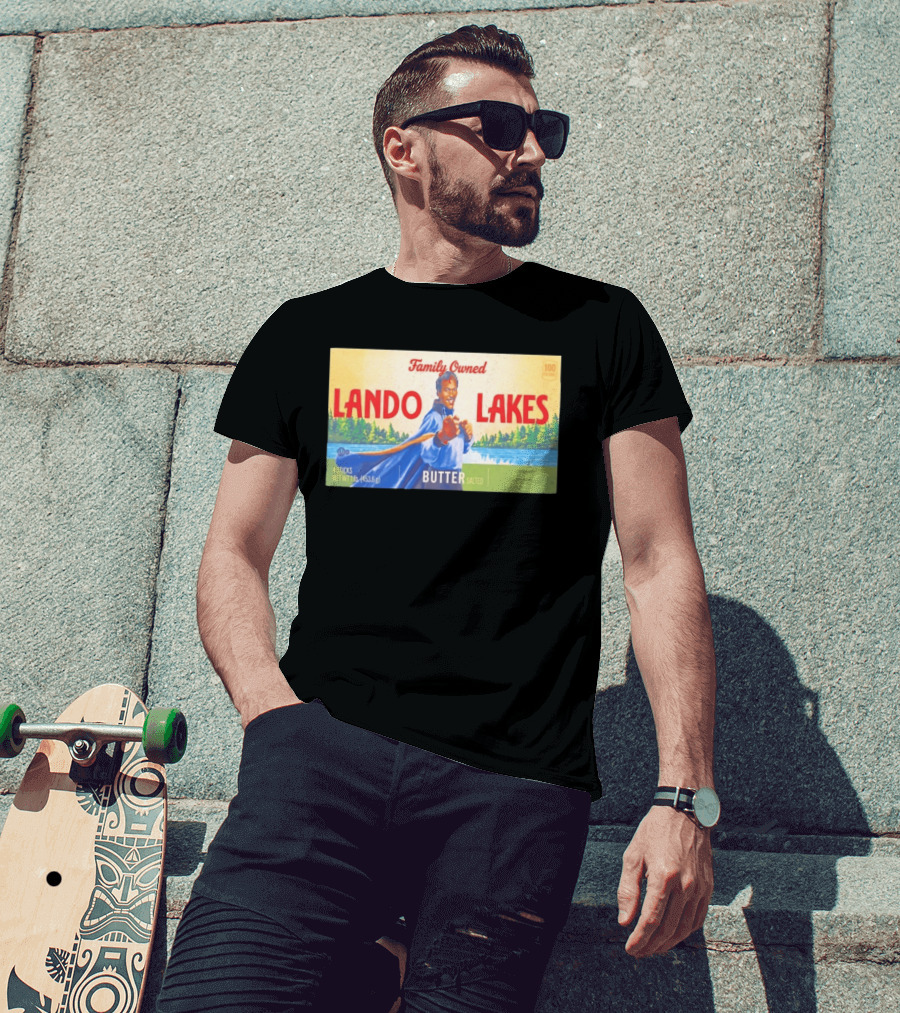 Family Owned Lando Lakes Butter Star Wars Mashup T-Shirt