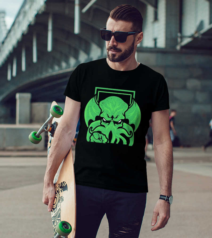 I Want Cthulhu YOU To Obey Commanding Green Creature T-Shirt