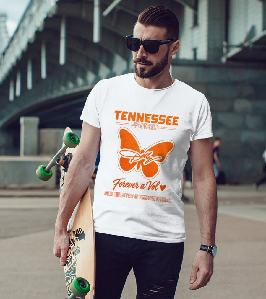Tennessee Football Dolly Parton Forever A Vol Butterfly T-Shirt