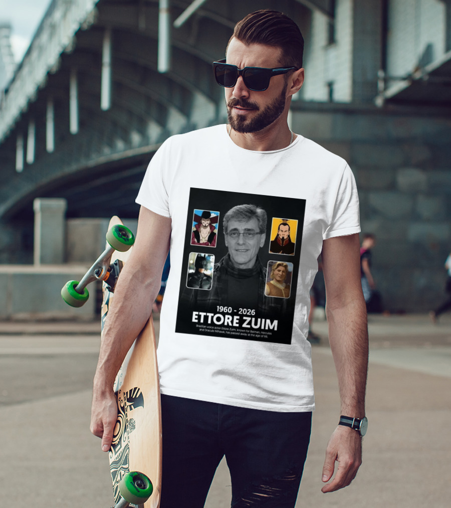 1960 2026 Ettore Zuim Batman Hercules Dracula Mihawk Voice Actor T-Shirt